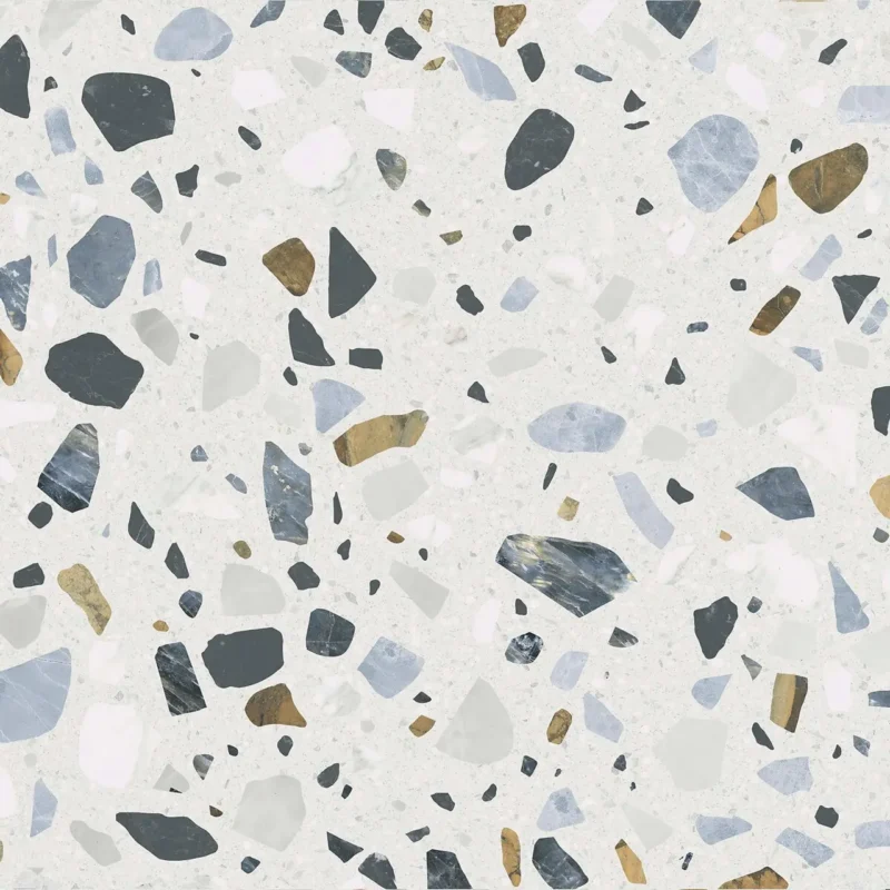 Canaletto White Terrazzo Effect Tiles 60x60cm
